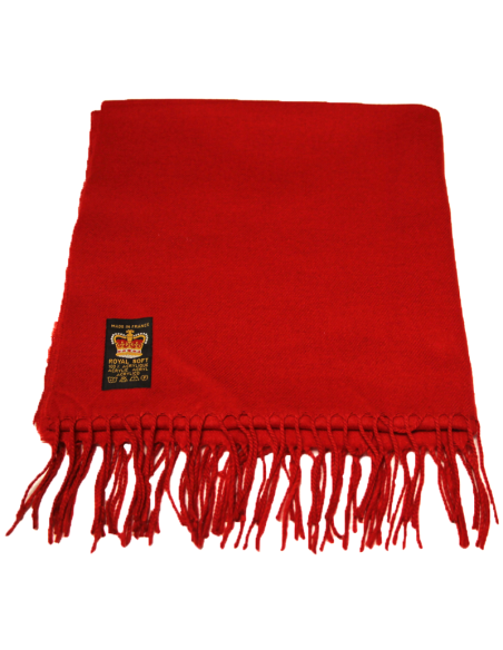 Étole toucher cachemire - Rouge