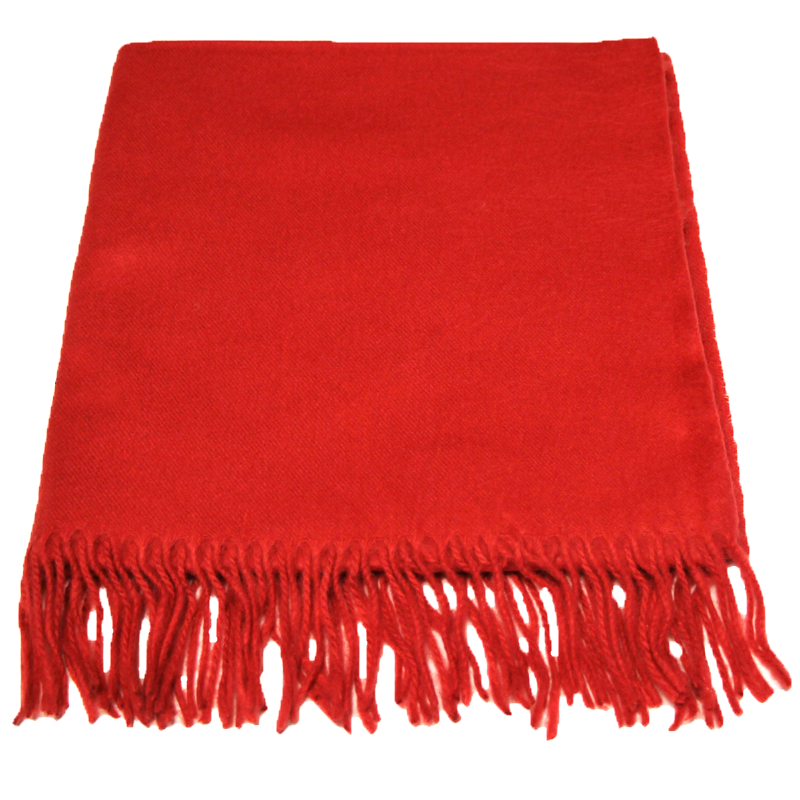 Étole toucher cachemire - Corail