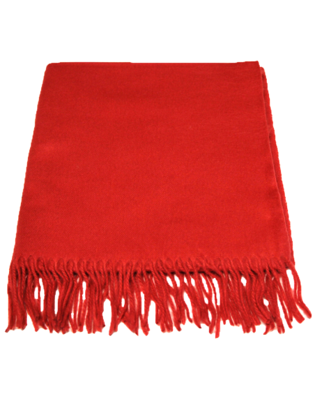 Étole toucher cachemire - Corail