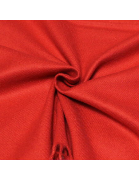 Étole toucher cachemire - Corail