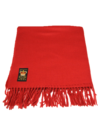 Étole toucher cachemire - Corail