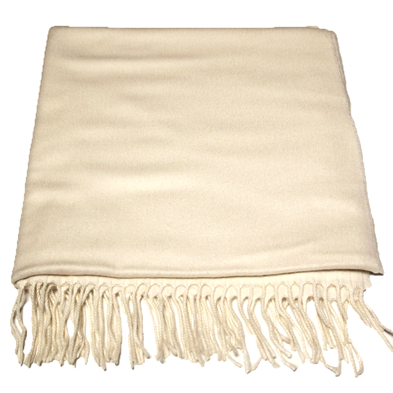 Étole toucher cachemire - Écru