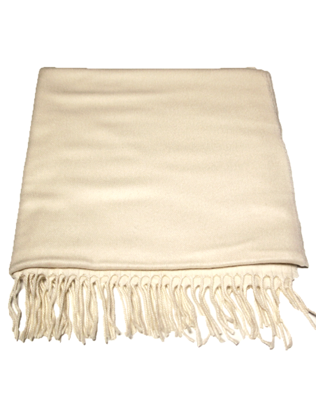 Étole toucher cachemire - Écru