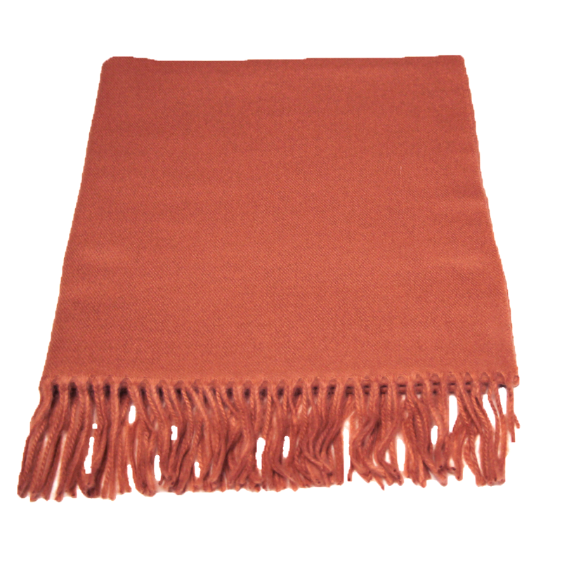 Étole toucher cachemire - Vieux rose