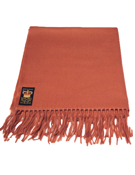 Étole toucher cachemire - Vieux rose