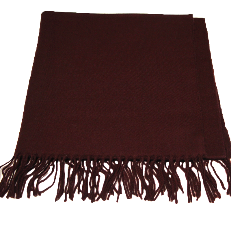 Étole toucher cachemire - Prune