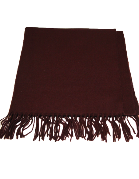 Étole toucher cachemire - Prune