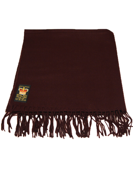 Étole toucher cachemire - Prune