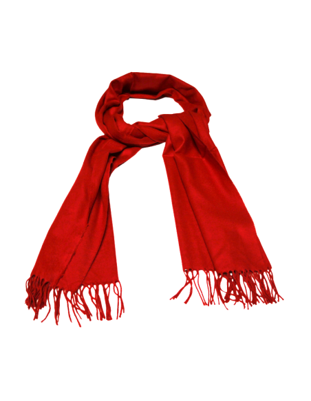 Étole toucher cachemire - Rouge