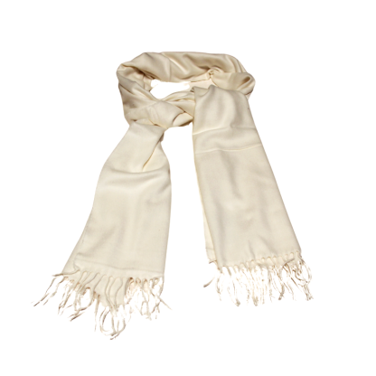 Étole toucher cachemire - Écru