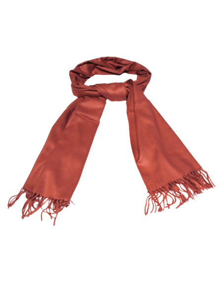 Étole toucher cachemire - Vieux rose