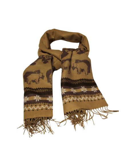 Étole - Ours polaire fond camel