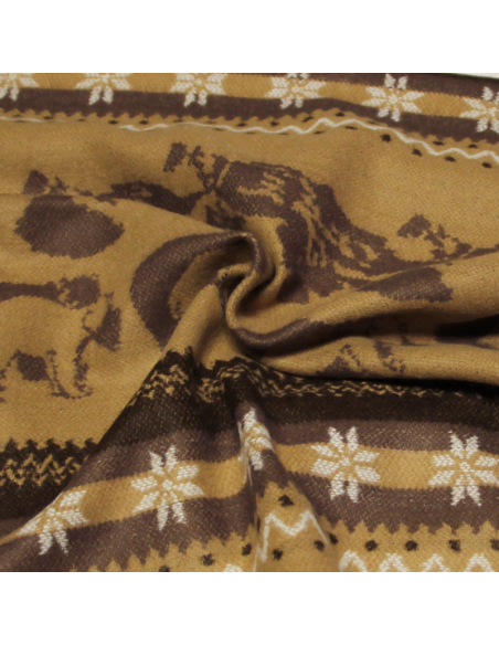 Étole - Ours polaire fond camel