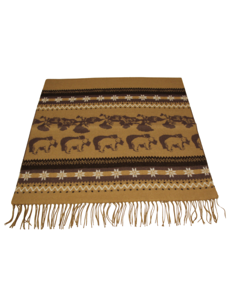 Étole - Ours polaire fond camel