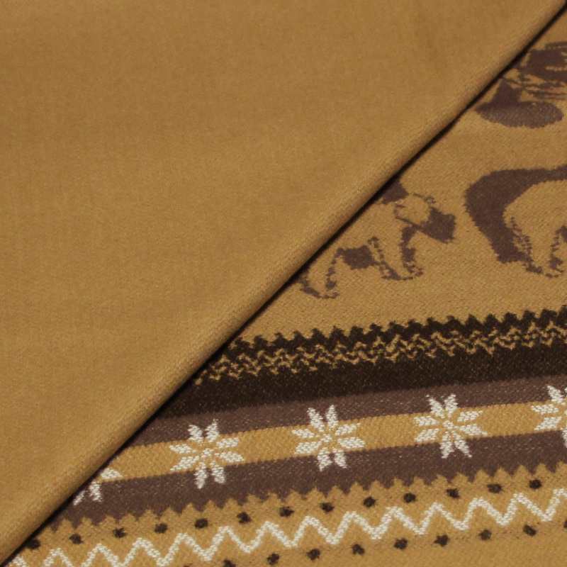 Étole - Ours polaire fond camel