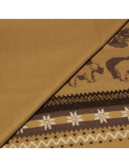 Étole - Ours polaire fond camel