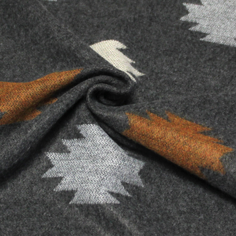 Étole - Motif kilim fond gris