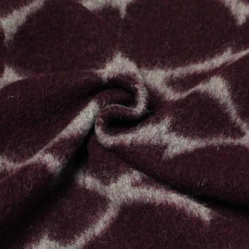 Laine bouillie - X gris fond prune