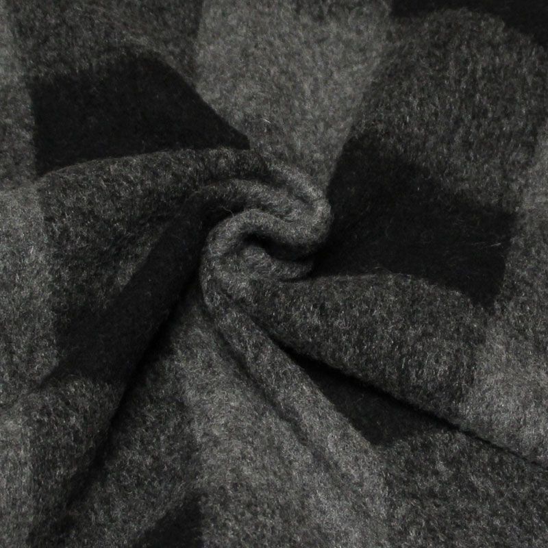 Laine bouillie clan à frange - Noir & gris