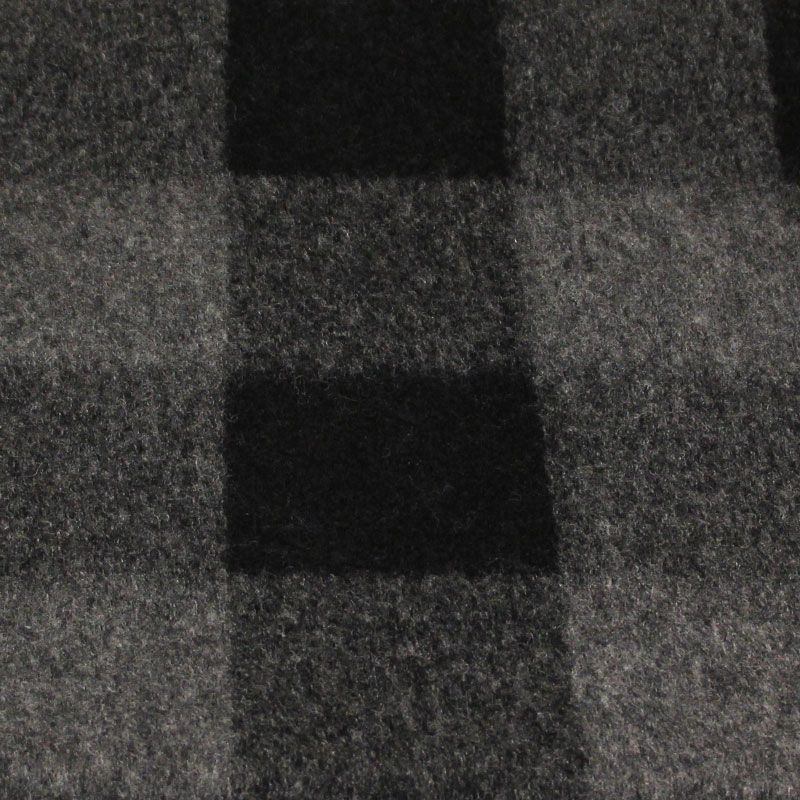 Laine bouillie clan à frange - Noir & gris