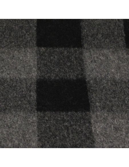 Laine bouillie clan à frange - Noir & gris