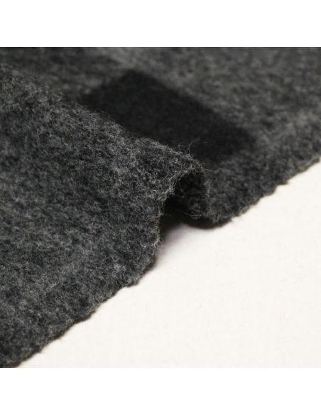 Laine bouillie clan à frange - Noir & gris