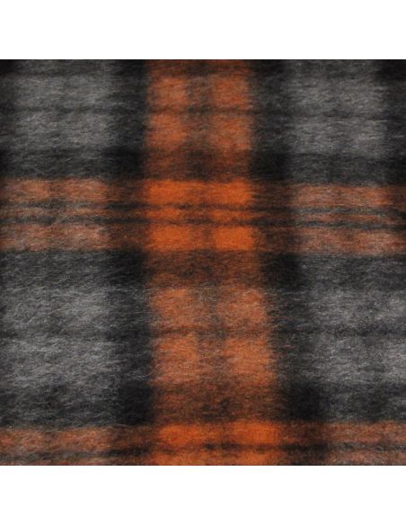 Laine bouillie clan - Gris & orange