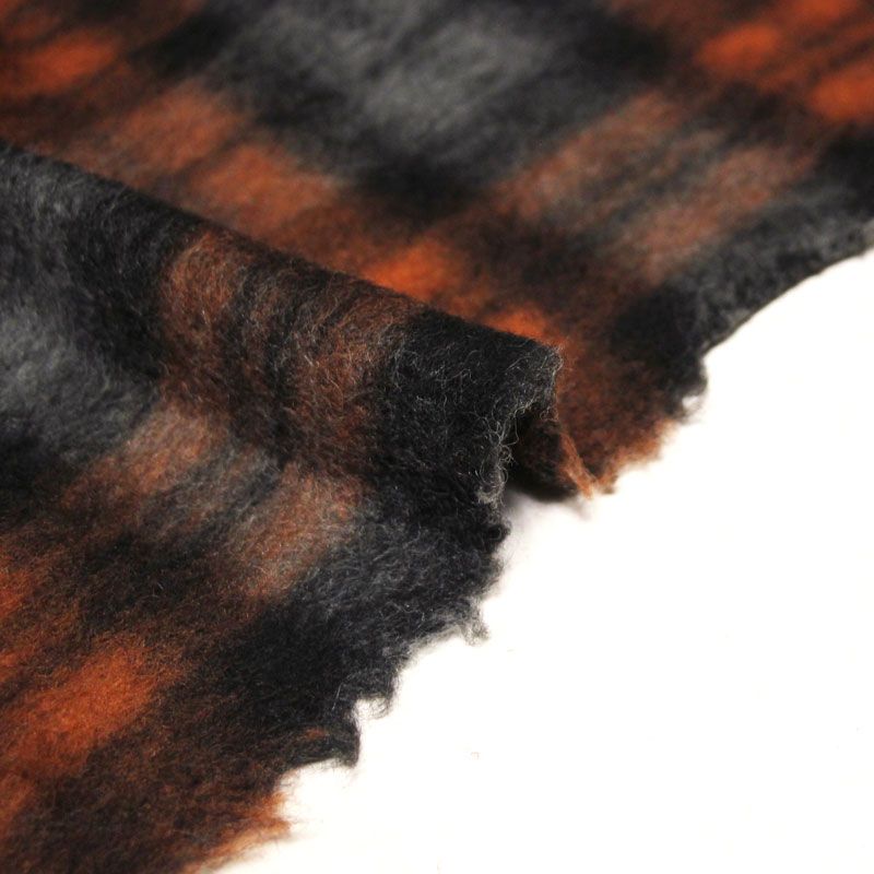 Laine bouillie clan - Gris & orange