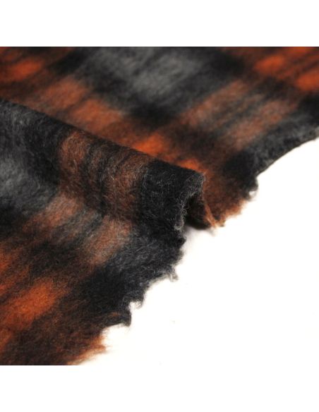 Laine bouillie clan - Gris & orange