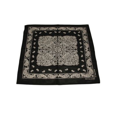 Bandana - Cachemire fleuri noir