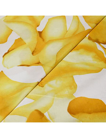 Batiste 100% coton - Pétale jaune