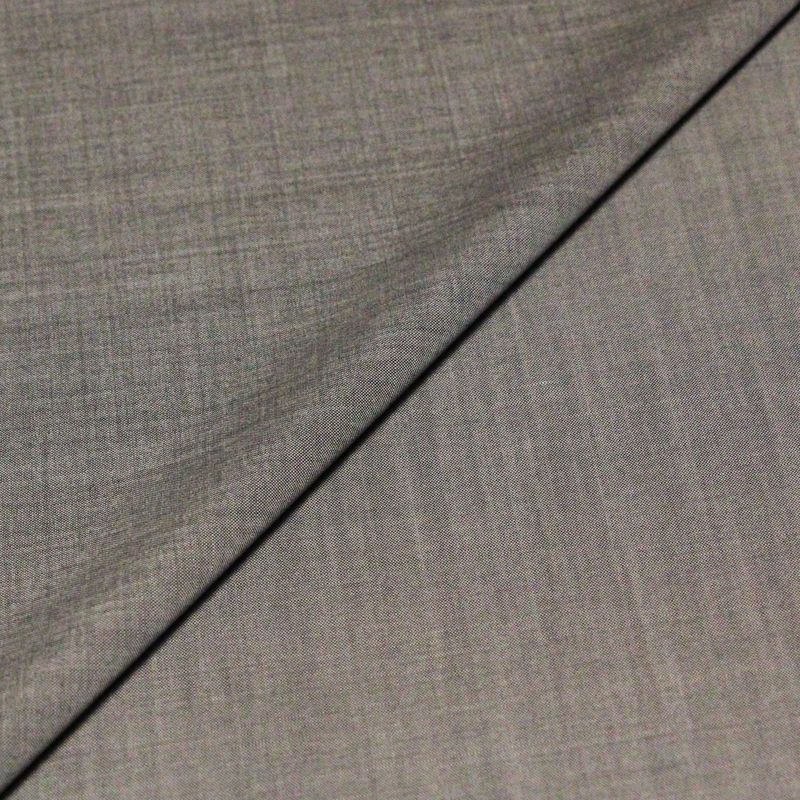 Tissu tailleur fil-à-fil 100% laine - Noir & blanc
