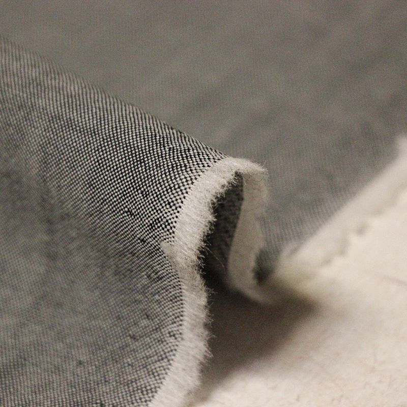 Tissu tailleur fil-à-fil 100% laine - Noir & blanc