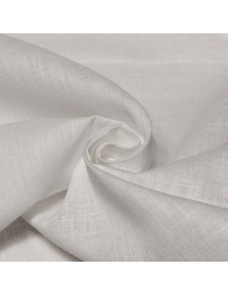 Étoffe 100% lin - Blanc optique
