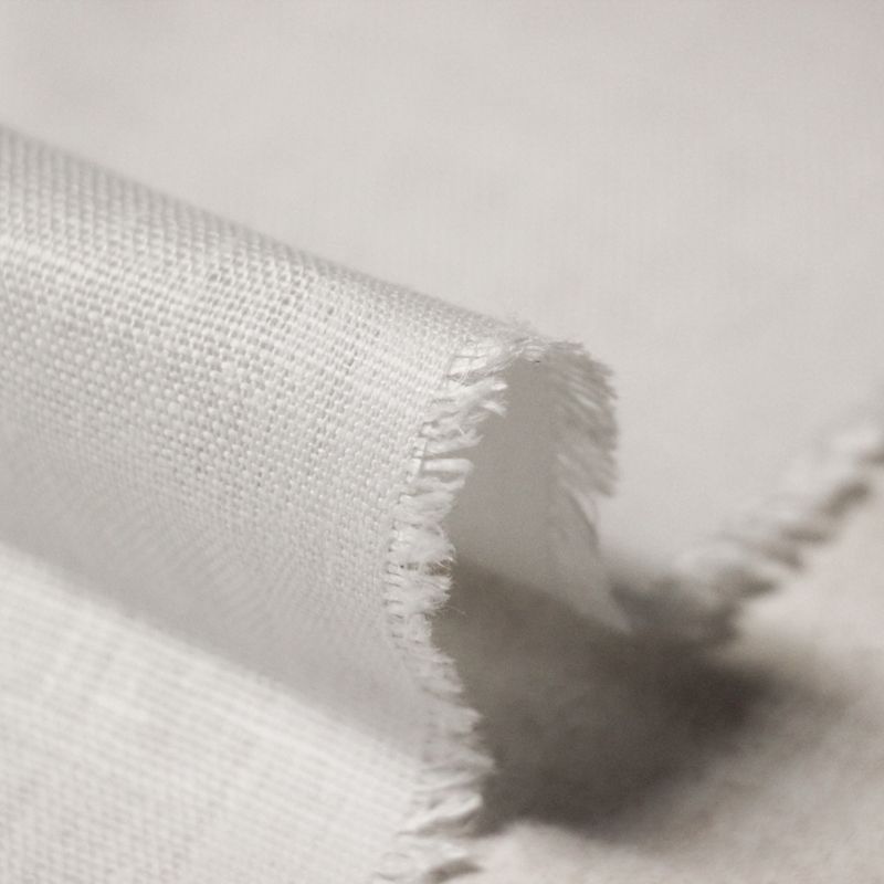 Étoffe 100% lin - Blanc optique