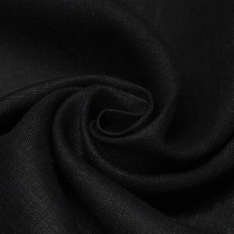 Étoffe 100% lin - Noir