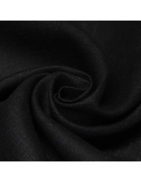 Étoffe 100% lin - Noir