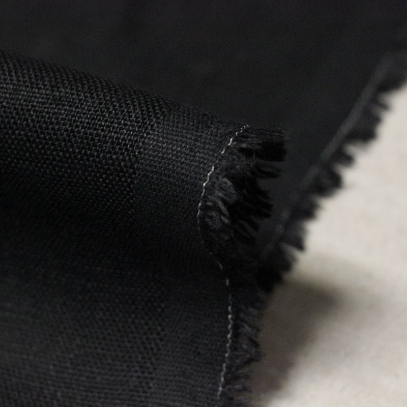 Étoffe 100% lin - Noir