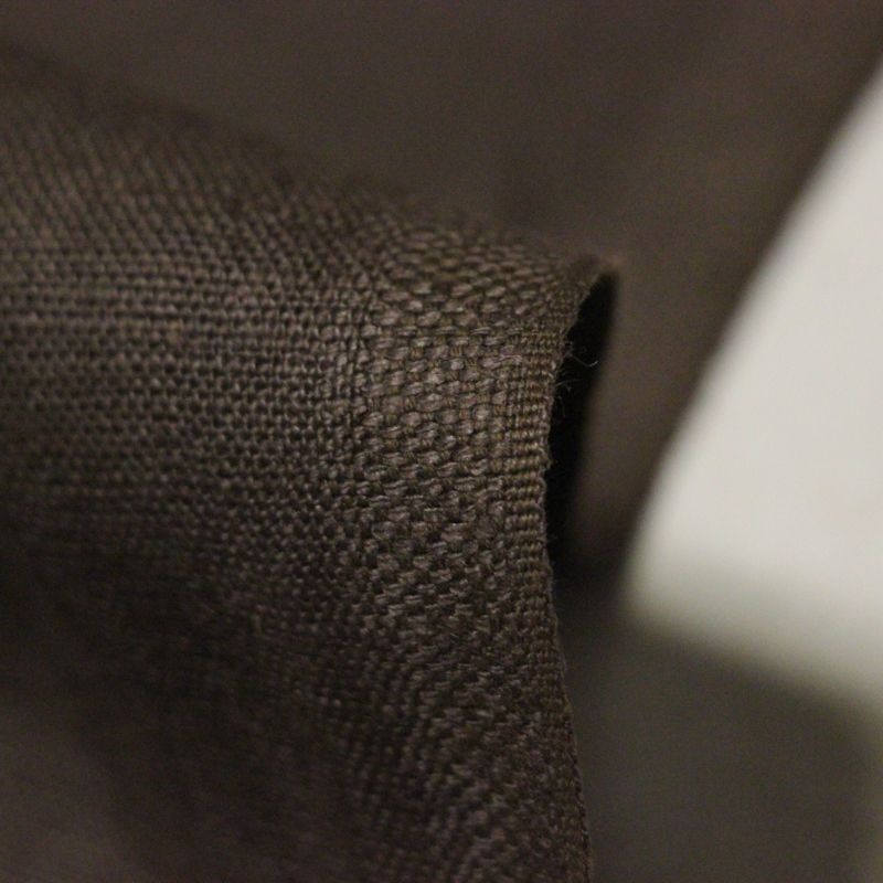 Étoffe 100% lin - Chocolat