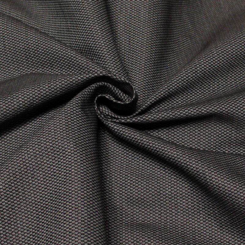 Chambray coton & élasthanne - Grain de café