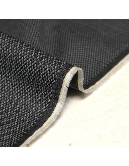 Chambray coton & élasthanne - Grain de café