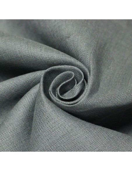 Étoffe 100 % lin - Ardoise