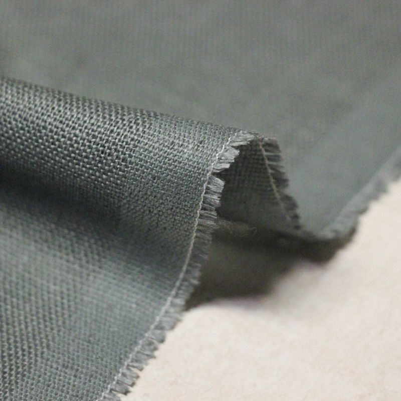 Étoffe 100 % lin - Ardoise