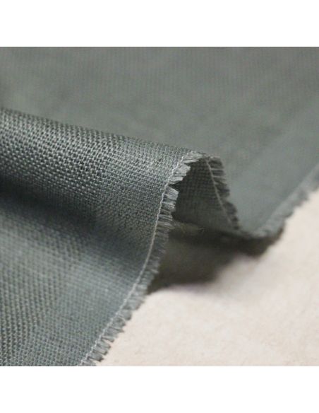 Étoffe 100 % lin - Ardoise