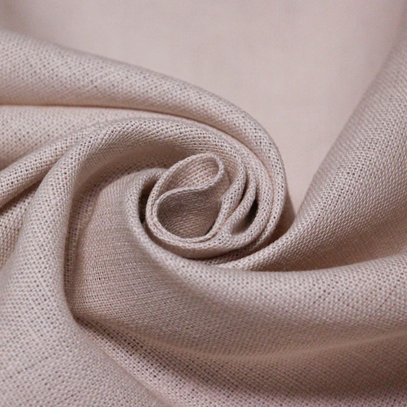 Étoffe 100% lin - Rose poudré