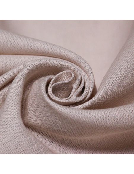 Étoffe 100% lin - Rose poudré
