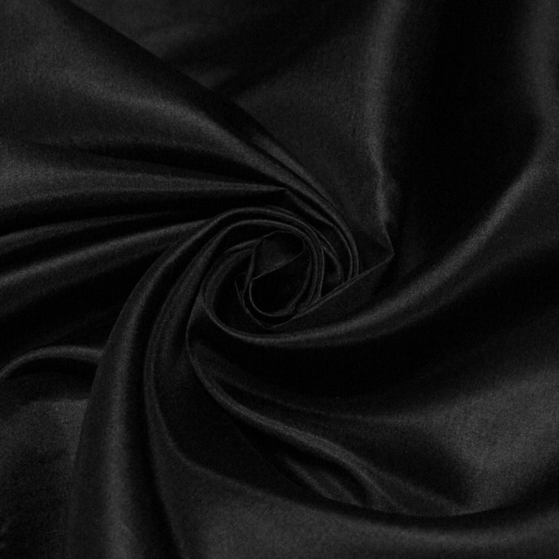 Pongé 100% soie - Noir