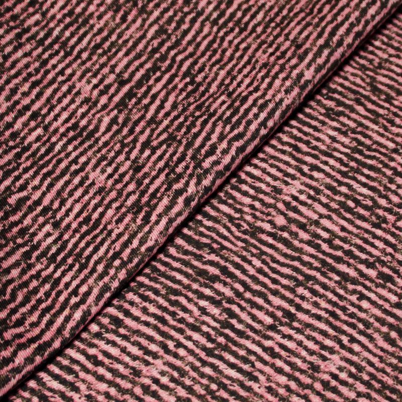 Gabardine 100% coton - Diagonale rose