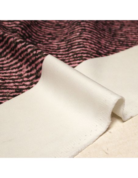 Gabardine 100% coton - Diagonale rose