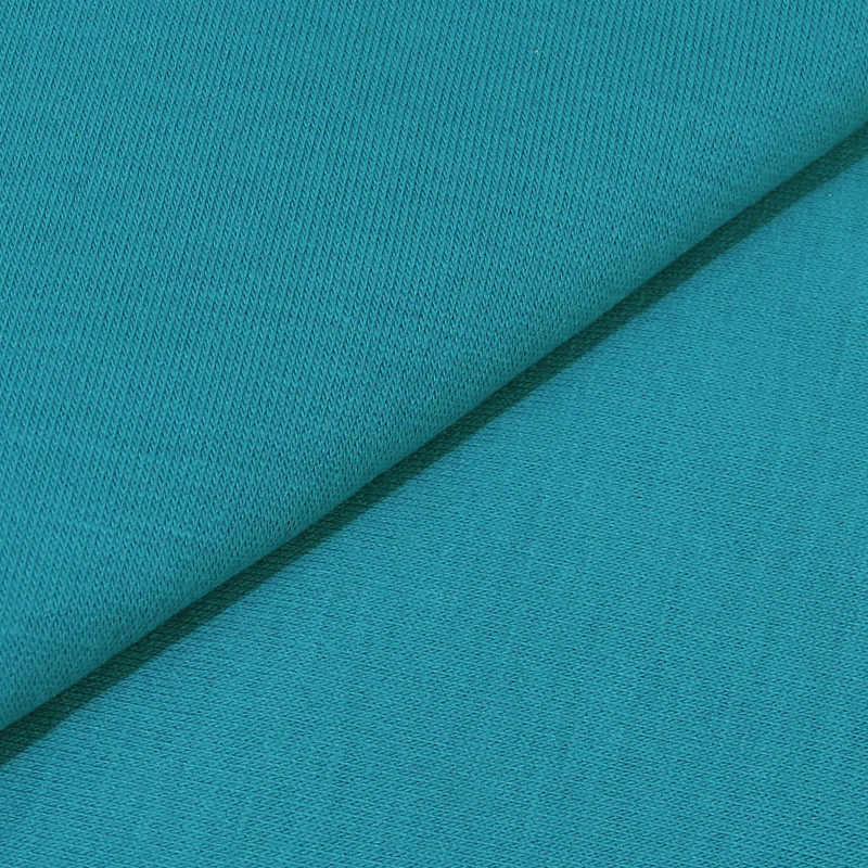 Jersey tricot - Bleu paon